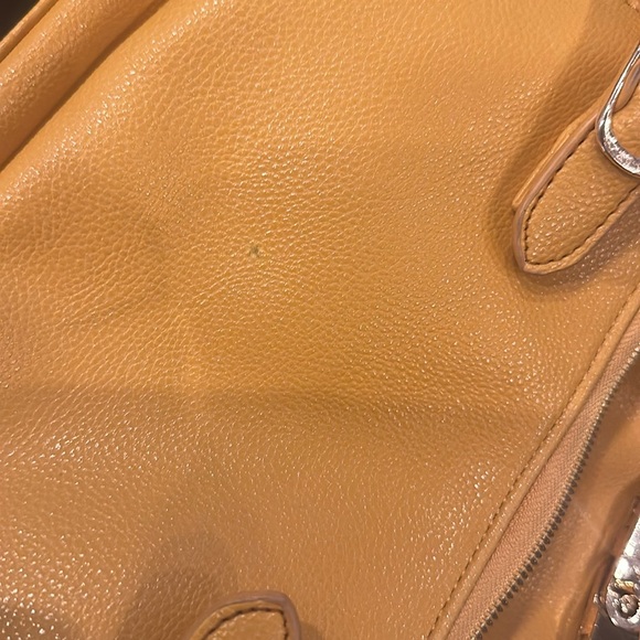 Segolene Paris Hand Bag Good. Mustard Yellow. EUC - Picture 15 of 16